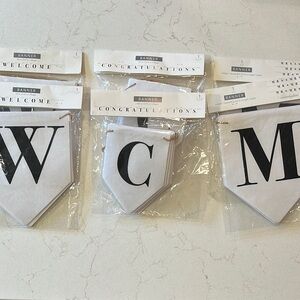 Elegant Black and White Banner Set